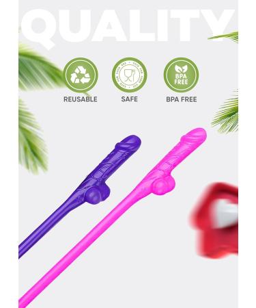30 Straws Bachelorette Party Pecker Straws Hen Straws Naughty - Buy Online on GoSupps.com