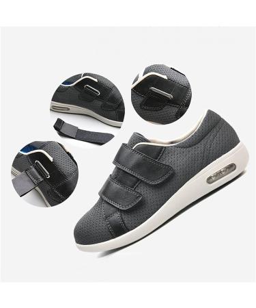 Women's Wide Fit Memory Foam Diabetic Slippers - Adjustable Cozy Arthritis Edema House Shoes - Deep Blue (28cm) - Support Healthy Aging - Buy Online on GoSupps.com