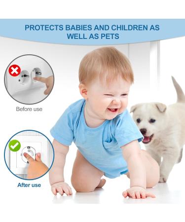 Soodyoow 20-Piece Baby Socket Protection - Child Locking Electrical Safety Covers with 3M Adhesive - Buy Online on GoSupps.com