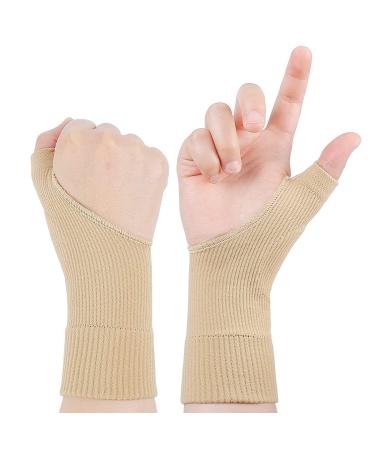 Thumb Hand Wrist Support - Gel Thumb Gloves & Adjustable Compression Sleeve for Arthritis Pain Relief - Buy Online on GoSupps.com