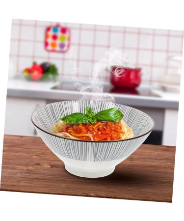 Zerodeko Nut Bowl Japanese Udon Noodles Dessert Mix Nuts Chinese Ceramic Bowl Kitchen Bowl Ceramic Food Dish Pebbles for Garden Ceramics Japanese-Style Container 18X18CM Blue - Buy Online on GoSupps.com