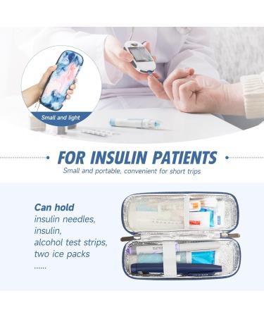 YOUSHARES Insulin Cooler Travel Case - Small EVA Diabetic Organizer with Ice Pack - Portable Medication Cooling Bag for Insulation - Epi Pen Carrying Bag - Quicksand Powder - Buy Online on GoSupps.com