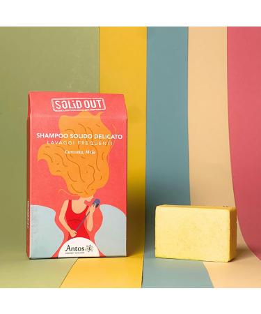  ANTOS ANTOS - Delicate solid shampoo - Frequent washes 55g - Turmeric and apple - Solid Out SOL2 - Buy Online on GoSupps.com