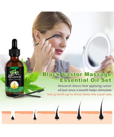 Jamaican Black Castor Oil - Cold Pressed 60ml | Hexane Free for Hair Eyelashes and Skin - Includes Glass Dropper & Brushes - Buy Online on GoSupps.com