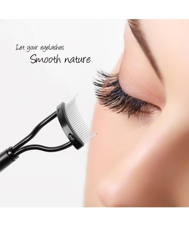 Brensty Eyelash Comb Curlers Makeup Mascara Applicator Eyebrow Grooming Brush Tool - Buy Online on GoSupps.com