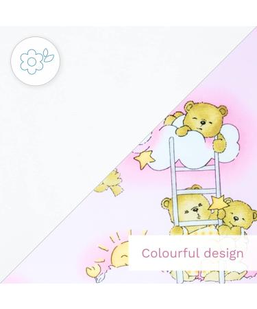 Baby Swaddle Wrap Blanket - Newborn Cotton Swaddling Sleeping Bag 0-3 Months (Ladders Pink) - Buy Online on GoSupps.com