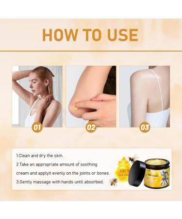 2 Pcs Botulinum Toxin & Bee Venom-Relief Bone Healing Cream Professional Bee Venom Cream Natural Joint Relief Gel for Neck Waist Back Hand Feet and Leg for All Skin Types - Buy Online on GoSupps.com
