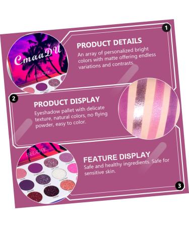 TOVINANNA 1 Box Eyeshadow Palette Cosmetic Accessory Eye Shadow Plate Miss Flash Makeup Palette Plastic 1 count (Pack of 1) Colorful - Buy Online on GoSupps.com