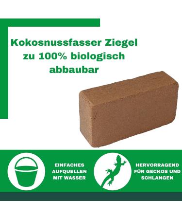 Novatool 6x Terrarium Brick - 48L Coconut Substrate for Aquariums & Small Animals | Perfect for Reptiles Rabbits and Hamsters - Buy Online on GoSupps.com