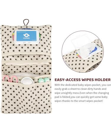 Buy Baby Diaper Bag with Changing Pad - Compact Organizer for Moms | Small Diaper Bag in Cream Leaf Design - Perfect for On-the-Go Parenting - Buy Online on GoSupps.com