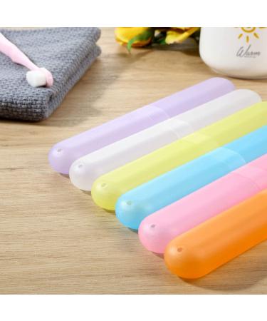 20-Piece Travel Toothbrush Case Holder - Portable Storage for Kids, Classroom Pencil Case, 7 Assorted Colors - Toothpaste Cover Protector for Travel - Buy Online on GoSupps.com