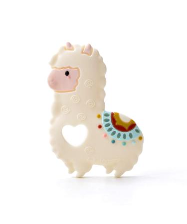 Loulou Lollipop Silicone Teether and Holder Clip Bundle Set - Llama/Sweetheart - Buy Online on GoSupps.com