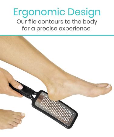 Vive Foot File Callus Remover - Stainless Steel Exfoliator for Smooth & Soft Feet - Buy Online on GoSupps.com