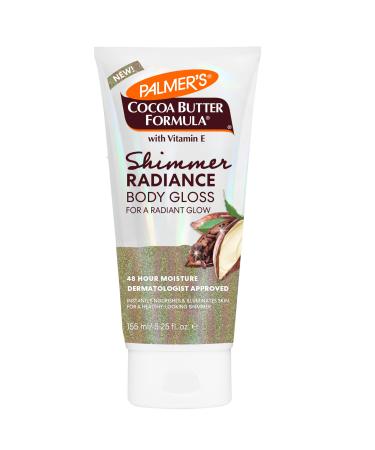 Palmer's Cocoa Butter Formula Shimmer Body Lotion with Vitamin E 5.25 Fl Oz Radiance Body Gloss Help Blur Veins Cellulite Marks 48 Hour Moisture