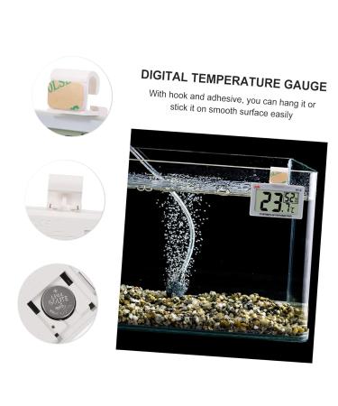 MipCase Multifunction Water Thermometer for Terrarium & Aquarium - Accurate Temperature Measurement Hygrometer ABS White 5.5x5x1.5cm - Buy Online on GoSupps.com