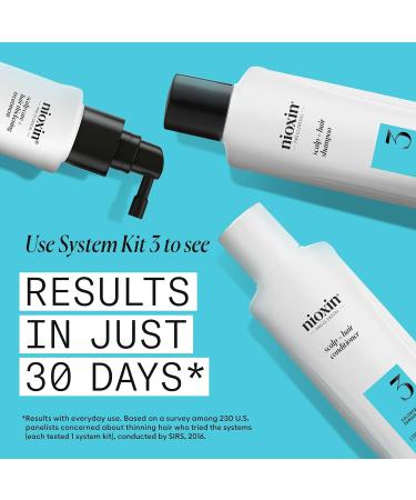 Nioxin System 3 Scalp Care Hair Thickening Leave In Treatment For Colored & Damaged Hair with Light Thinning Strengthen & Nourish with Niacinamide & Biotin - 6.7 Oz - Buy Online on GoSupps.com