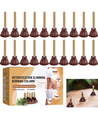 20/40/60/100 PCs Moxibusion Gathering Energy & DE_TOXIFIAK SLI_MMING BURNING COLUMN MOXIBUSTION STICKS MOXA Sticks for Moxibustion (20 PCs)