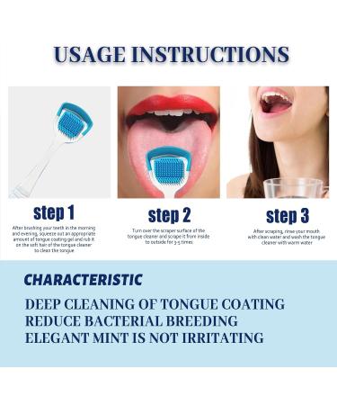 Grgowe White Hairy Tongue Removal Kit - Effective Tongue Cleaner Set with Gel & Brush for Fresh Breath - Buy Online on GoSupps.com