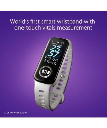 ASUS HC-C05 VivoWatch Aero 5 - Waterproof Fitness Tracker with Step Monitoring Heart Rate Altimeter & More | International Shipping - Buy Online on GoSupps.com