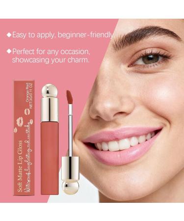  G n rique Soft Matte Lip Gloss - Orange Red Long-Lasting Moisturizing Lightweight Non-Sticky Precision Brush 3g - Buy Online on GoSupps.com