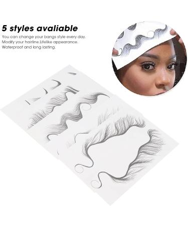 Fake Hairline Stickers 5 Sheets Hair Edge Tatto for DIY Hairstyling for Makeup - Buy Online on GoSupps.com