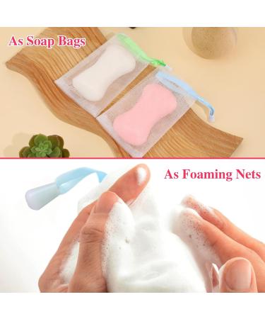10 Pack Soap Bag Foam Network Nylon - Facial Cleaning Nets & Accessories (Random Color) | Premium Peeling Power Bag - Buy Online on GoSupps.com