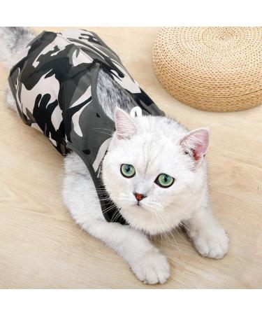 Shop Dotoner Katzenbody - Anti-Trolley Cat Recovery Suit | Ideal for Post-Op Skin Disease & Castration | Lightweight Camouflage Design (L) - Buy Online on GoSupps.com