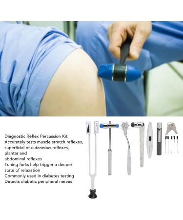 Hammer Diagnostics Kit Temperature Sensor Aluminum Alloy Penlight Tuning Fork Hammer with Storage Case for Patient - Buy Online on GoSupps.com