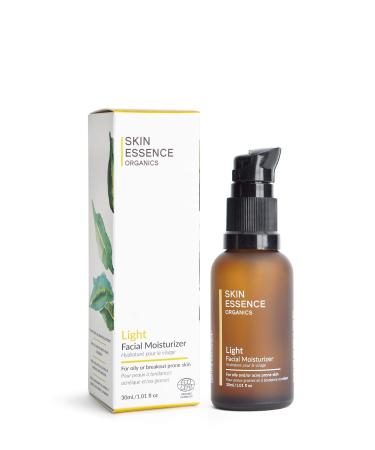 Light Facial Moisturizer by Skin Essence Organics - 100% Natural Certified Organic Face Oil Serum
