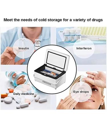 Portable Insulin Cooler Case Drug Cool Box USB Rechargeable Constant Temperature Refrigerator with Bag& Handle Mini Car Insulin Cooler Boxes - Buy Online on GoSupps.com