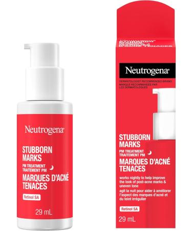 Neutrogena Stubborn Marks PM Treatment - Acne Retinol Skin Care Vitamin A - post-acne marks exfoliator - Fragrance Free 29mL - Buy Online on GoSupps.com