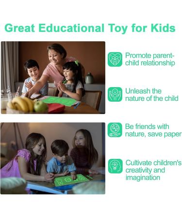 TOHETO Light Drawing Board for Kids A3+A5 - Educational Painting Writing Pad with Magic Pens for Toddlers - Perfect Christmas & Birthday Gift for Girls and Boys - Buy Online on GoSupps.com