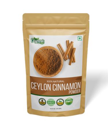 Organic Zing Cinnamon Powder | Pure and Organic | No Additives or Preservatives | Dal Cheeni Powder | Natural and Organic | Packed and Produced in India - 115 gm (4 oz) Pack of 1 115 Gram ( 4.05 Ounce Pack of 1 )