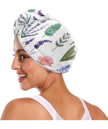 Super Absorbent Lavender Cactus Hair Towel 2 Pack - Quick Dry Turbans for Women & Girls - Buy Online on GoSupps.com