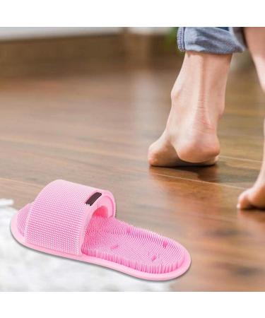 Shower Foot Scrubber Foot Massager for Shower - Soft Bristles Non-Slip Base Cleaning Smoothing Massaging Feet Scrubber for Men and Pink Single Pack - Buy Online on GoSupps.com
