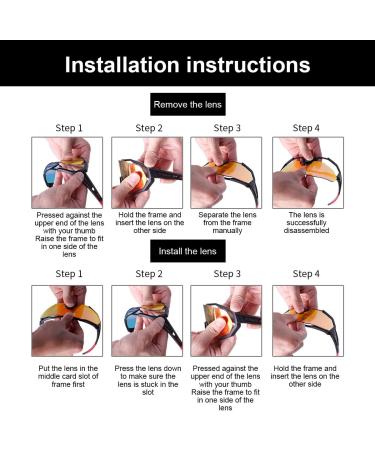 X-Tiger UV400 Bicycle Glasses for Men & Women - 5 Interchangeable Lenses Durable TR90 Frame with Glasses Band & Ear Hooks | Ideal for Sports Cycling Running Golf & Outdoor Activities - JPC01 Black - Buy Online on GoSupps.com