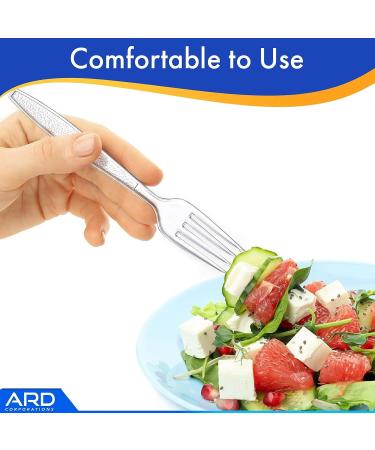 Ard Wholesale 100 Count Clear Extra Strong Forks Cutlery Box - Durable and Resistant - Buy Online on GoSupps.com