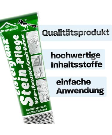 Detailed Mate Polish Bundle - 150ml XXL Tube Elsterglanz Premium Microfiber Cloth & Sponge for Marble Granite & Stone Care - Buy Online on GoSupps.com