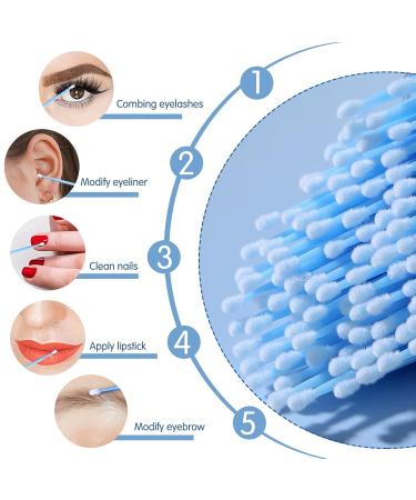 500 Pieces Microburst Eyelash Extensions - Disposable Light Blue 2mm for Makeup & Oral Care | International Shipping - Buy Online on GoSupps.com