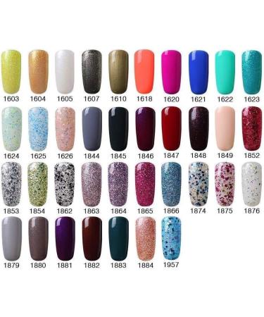 Vishine Gelpolish Professional Manicure Salon UV LED Soak Off Gel Nail Polish Varnish Color Glitter Pink(1353) - Buy Online on GoSupps.com