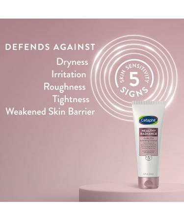 Cetaphil Face Wash - Healthy Radiance Exfoliating Cleanser for Sensitive Skin Reduces Dark Spots & Hyperpigmentation Hypoallergenic Fragrance-Free - 4.2oz - Buy Online on GoSupps.com