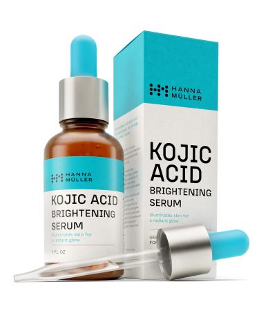            * Kojic Acid Serum for Face  2% Pure Kojic Acid with Ferulic Acid  Aloe Vera and Vitamin E  Skin Brightening Serum to help Reduce Dark Spots  Discoloration  and Hyperpigmentation