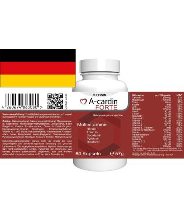  FYRON A-cardin Forte - 180 capsules - Pack of 3 - Buy Online on GoSupps.com