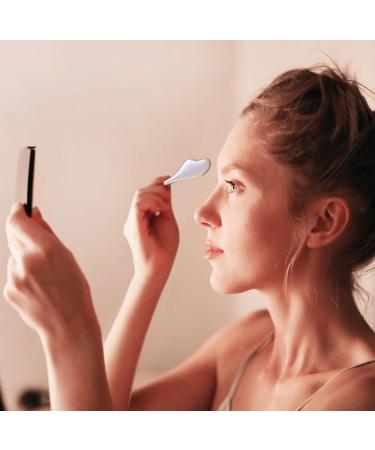 Mini Eye Care Stick & Gua Sha Facial Roller - Reduce Puffiness & Wrinkles | On-the-Go Beauty Tool for Women | Zinc Alloy Massager - Buy Online on GoSupps.com