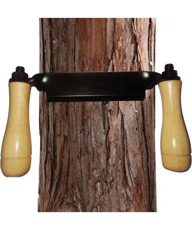 Rianpesn 8-Inch Stainless Steel Zehmesser - Curved & Straight Portable Train Knife with Wood Handle | Ideal for Shaving & Hand Tools - Buy Online on GoSupps.com