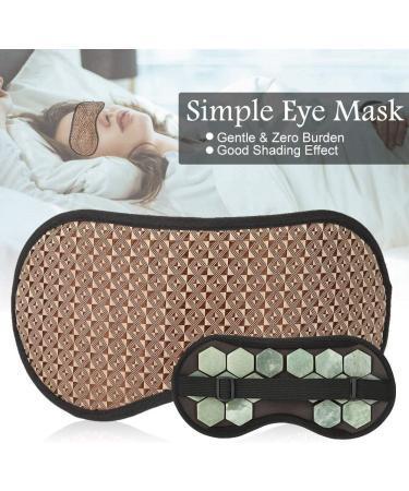 Natural Jade Stone Germanium Eye Mask Therapy for Restful Sleep and Health Care - Buy Online on GoSupps.com