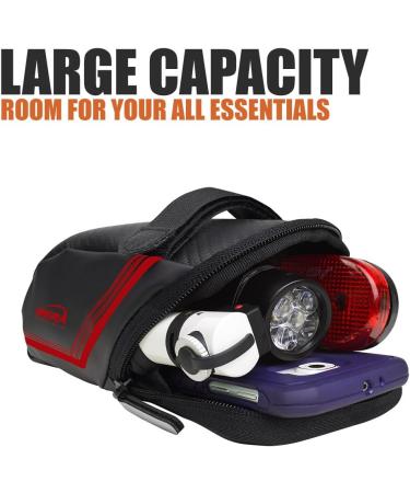Ibera 1L Saddle Bag - Water-Resistant Bike Bag in Multiple Colors - Fits All Bike Seats - Taillight Compatible - Buy Online on GoSupps.com