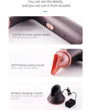 Portable Cordless Hair Dryer 5000mAh Rechargeable Battery Hair Dryers Outdoor Blow Dryer for Travel Camping Beach Blackout - Buy Online on GoSupps.com