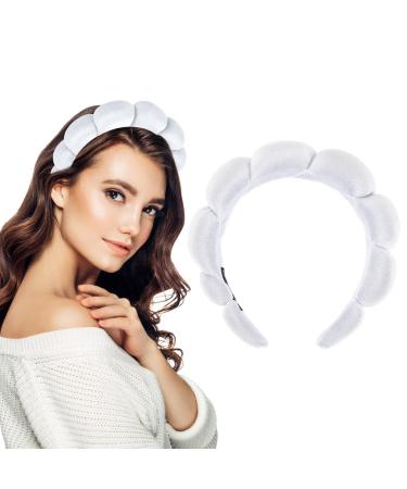 Women Spa hair band headband white make -up hair band soft sponge skin care hair tires hair accessories for washing the face make -up removed shower skin care