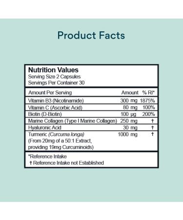 Bettervits Niacinamide Complex | Full Skin Coverage | Hair & Nails | Smooths & Hydrates | with Marine Collagen & Hyaluronic Acid - Buy Online on GoSupps.com